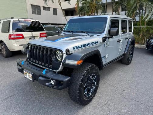 Silver 2023 Jeep Wrangler 4xe Rubicon