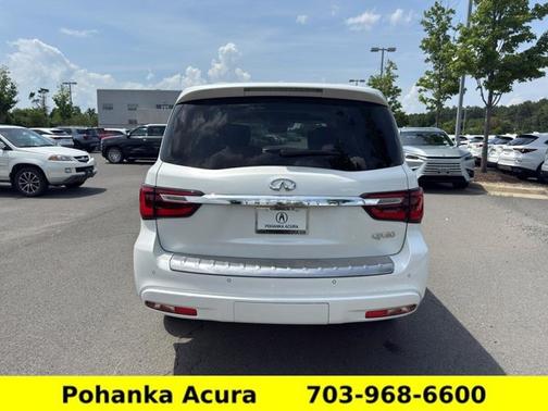 Moonstone White 2019 INFINITI QX80 LUXE