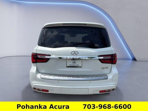 Moonstone White 2019 INFINITI QX80 LUXE
