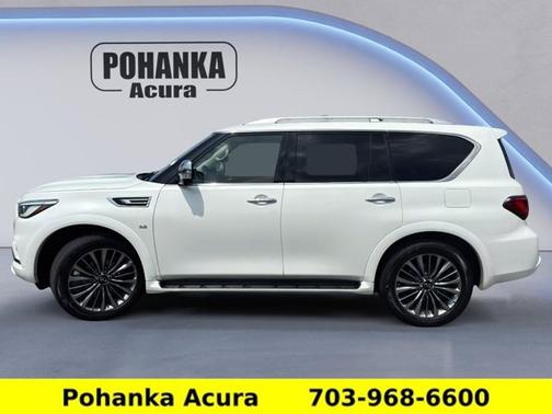 Moonstone White 2019 INFINITI QX80 LUXE