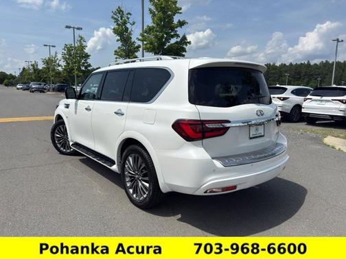 Moonstone White 2019 INFINITI QX80 LUXE