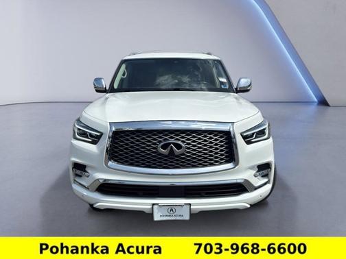 Moonstone White 2019 INFINITI QX80 LUXE