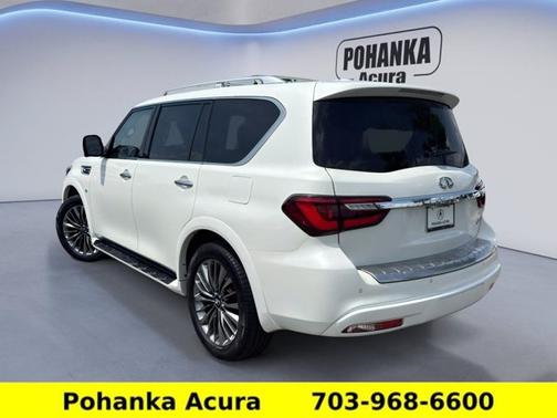 Moonstone White 2019 INFINITI QX80 LUXE
