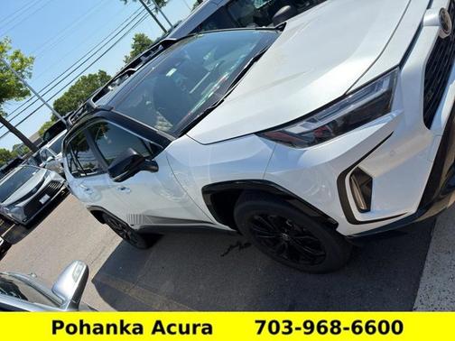 Wind Chill Pearl/Midnight Black Metallic 2025 Toyota RAV4 Hybrid XSE