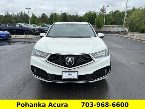 White Diamond Pearl 2019 Acura MDX 3.5L Technology & A-Spec Pkgs