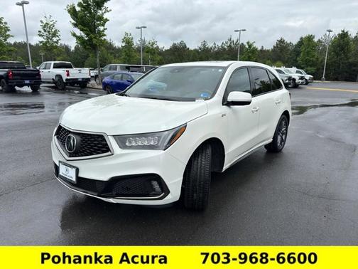 White Diamond Pearl 2019 Acura MDX 3.5L Technology & A-Spec Pkgs