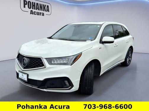 White Diamond Pearl 2019 Acura MDX 3.5L Technology & A-Spec Pkgs