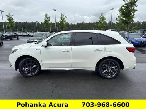 White Diamond Pearl 2019 Acura MDX 3.5L Technology & A-Spec Pkgs