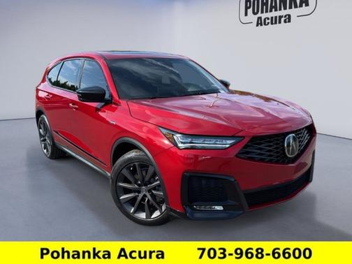 Red 2025 Acura MDX w/A-Spec Package