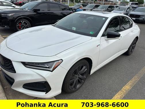 Platinum White Pearl 2022 Acura TLX w/A-Spec Package