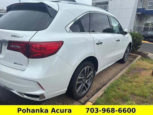 Platinum White Pearl 2020 Acura MDX Sport Hybrid Advance Package