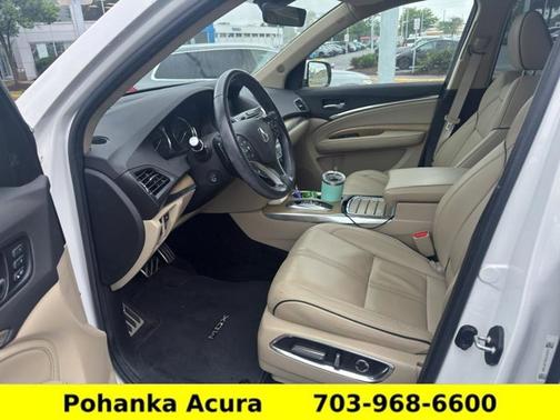 Platinum White Pearl 2020 Acura MDX Sport Hybrid Advance Package