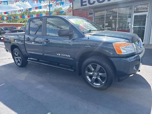 Blue 2015 Nissan Titan SV