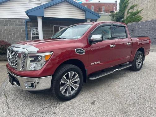 Red 2017 Nissan Titan SL