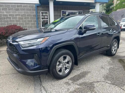 Dark Blue 2024 Toyota RAV4 Hybrid XLE
