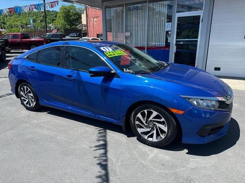 Blue 2017 Honda Civic EX
