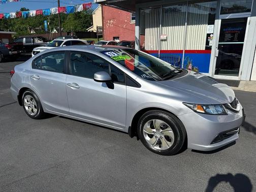 Silver 2013 Honda Civic LX