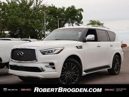 Moonstone White 2023 INFINITI QX80 SENSORY
