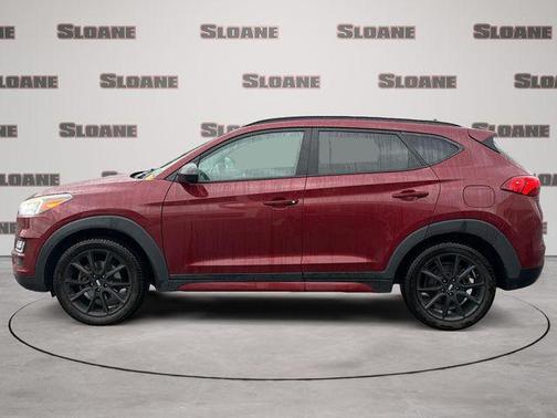 Red 2019 Hyundai TUCSON Night
