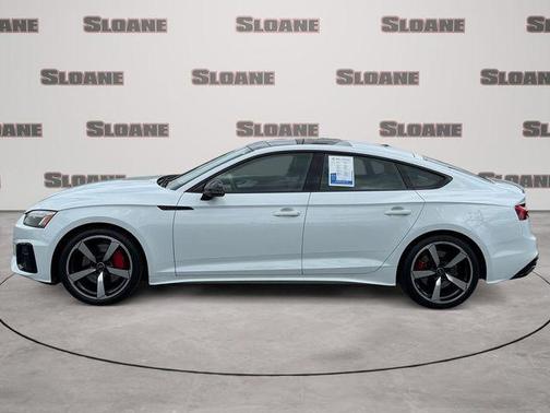 Glacier White Metallic 2023 Audi A5 Sportback 45 S Line Premium Plus