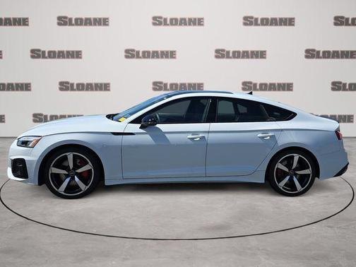 Glacier White Metallic 2023 Audi A5 Sportback 45 S Line Premium Plus