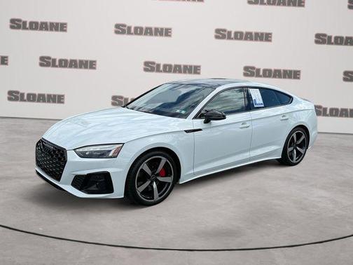 Glacier White Metallic 2023 Audi A5 Sportback 45 S Line Premium Plus