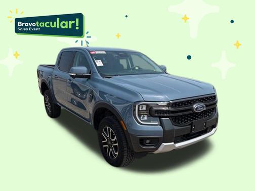 Azure Gray Metallic Tri-Coat 2025 Ford Ranger LARIAT