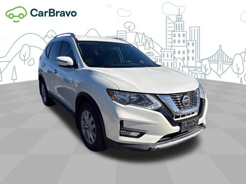 Pearl White 2018 Nissan Rogue SV