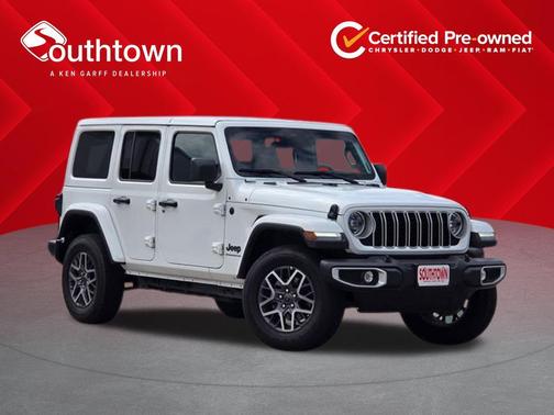 Bright White Clearcoat 2025 Jeep Wrangler 4-Door Sahara 4x4