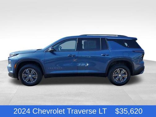 Lakeshore Blue Metallic 2024 Chevrolet Traverse LT