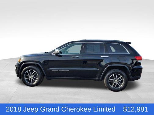 Diamond Black Crystal Pearlcoat 2018 Jeep Grand Cherokee Limited