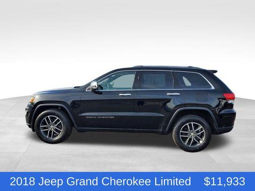 Diamond Black Crystal Pearlcoat 2018 Jeep Grand Cherokee Limited