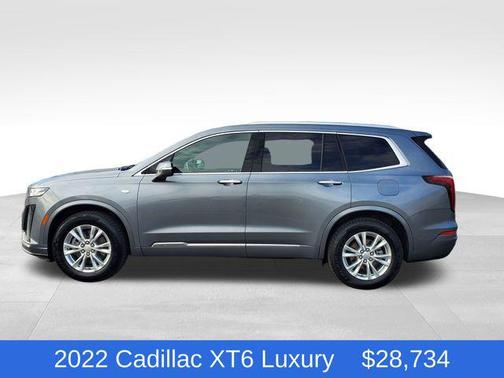 Satin Steel Metallic 2022 Cadillac XT6 Luxury AWD