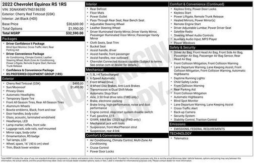 2022 Chevrolet Equinox FWD RS