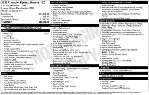 2023 Chevrolet Equinox Premier w/1LZ