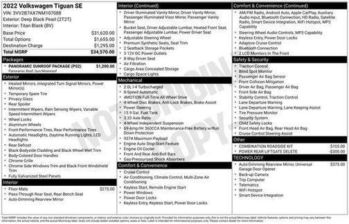 2022 Volkswagen Tiguan 2.0T SE 4MOTION
