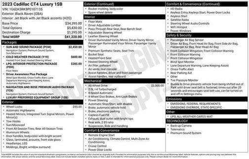 2023 Cadillac CT4 Luxury