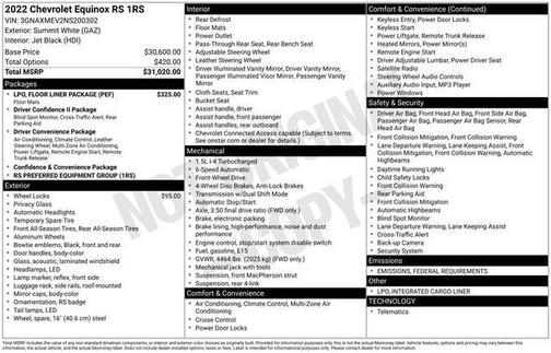 2022 Chevrolet Equinox FWD RS