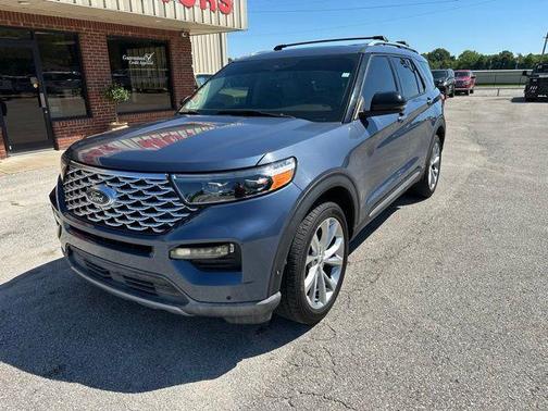 Blue Metallic 2021 Ford Explorer Platinum