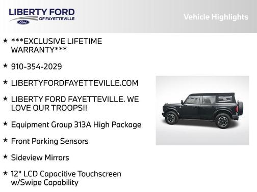 Shadow Black 2023 Ford Bronco Outer Banks