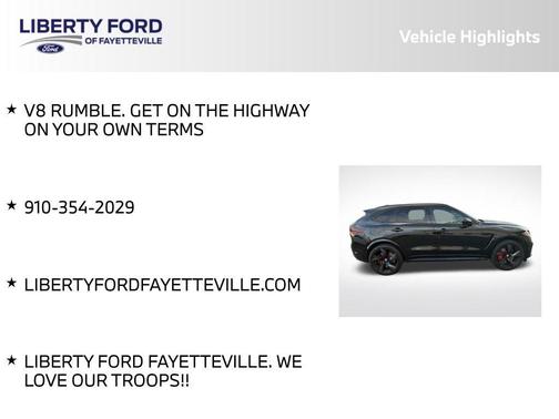 2023 Jaguar F-PACE SVR P550 AWD Automatic