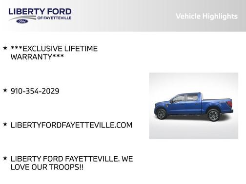 Blue Metallic 2024 Ford F-150 STX