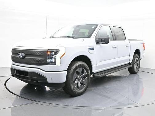 Space White Metallic 2025 Ford F-150 Lightning Flash