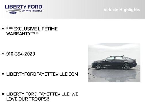 Black 2025 Hyundai SONATA SEL