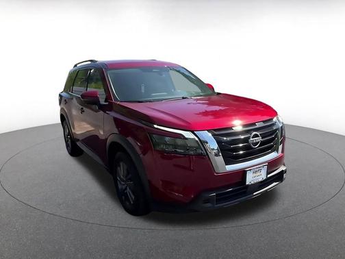 Scarlet Ember Tintcoat 2025 Nissan Pathfinder SV FWD