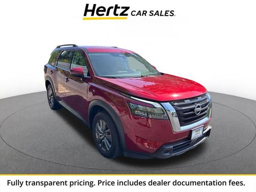 Scarlet Ember Tintcoat 2025 Nissan Pathfinder SV FWD