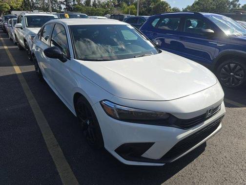 Platinum White Pearl 2023 Honda Civic Sport