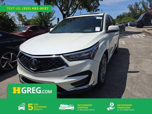 White Diamond Pearl 2019 Acura RDX Advance Package