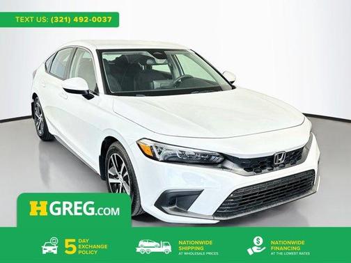Platinum White Pearl 2024 Honda Civic LX