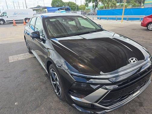 Black 2026 Hyundai SONATA SEL Sport